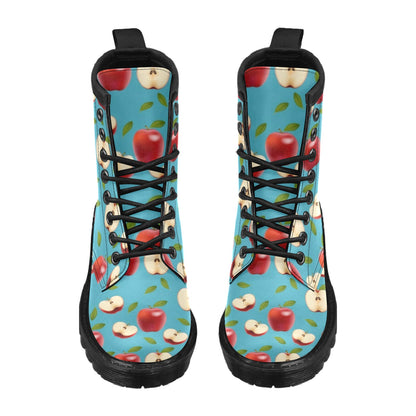 Apple Pattern Print Design AP012 Women's Boots