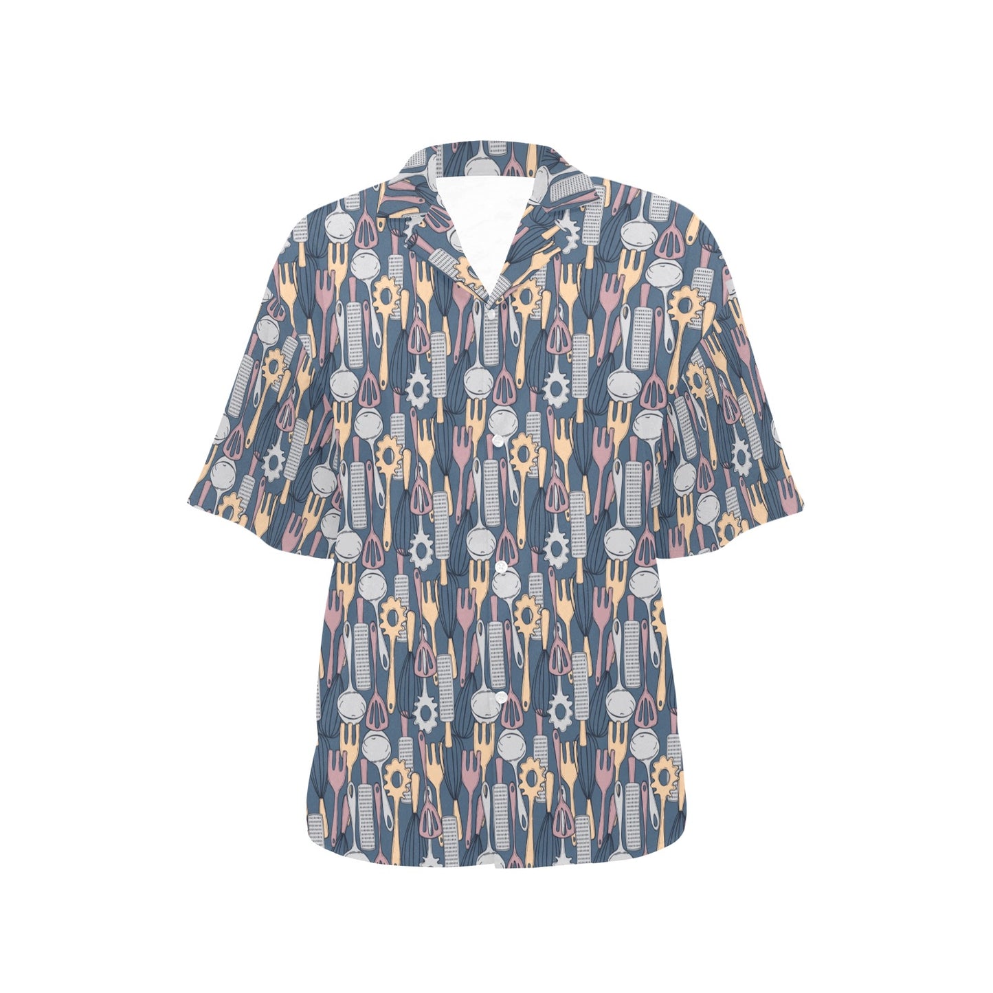 Cooking Kitchen Tools Pattern Print Design 05 Women's Hawaiian Shirt