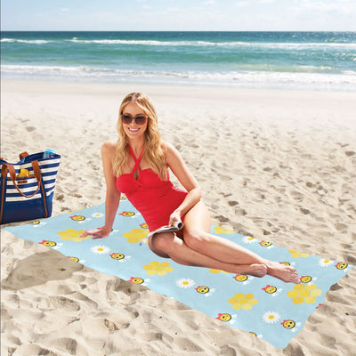 Bee Cute Print Design LKS304 Beach Towel 32" x 71"