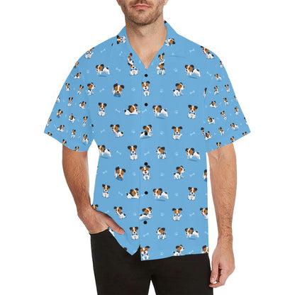Russell Terriers Print Design LKS3010 Men's Hawaiian Shirt