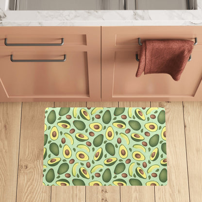 Avocado Pattern Print Design AC01 Kitchen Mat