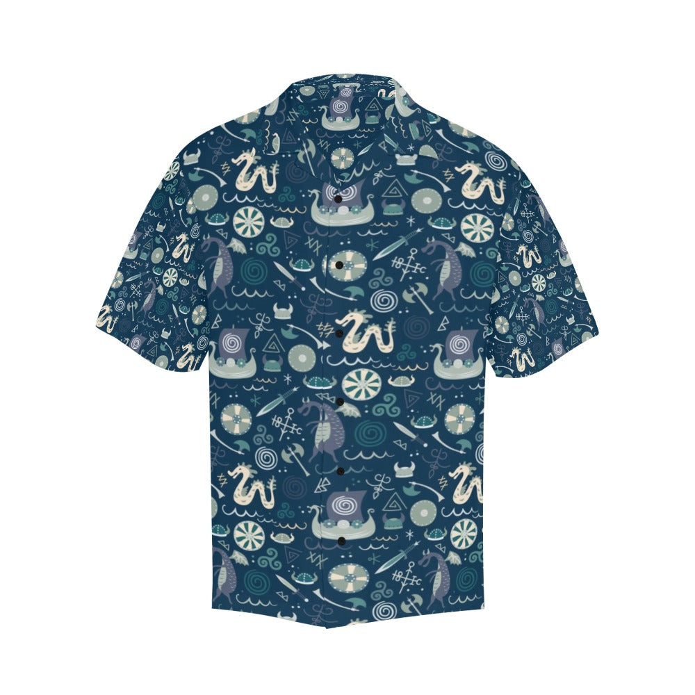 Vikings Print Design LKS305 Men's Hawaiian Shirt