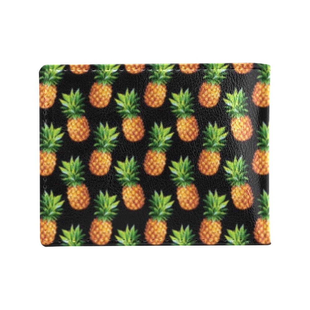 Pineapple Cute Print Design Pattern Men's ID Card Wallet
