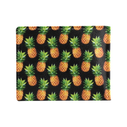 Pineapple Cute Print Design Pattern Men's ID Card Wallet