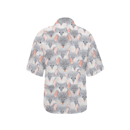 Rat Baby Pattern Print Design 02 Women's Hawaiian Shirt