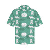 Arctic Fox Pattern Print Design Men's Hawaiian Shirt