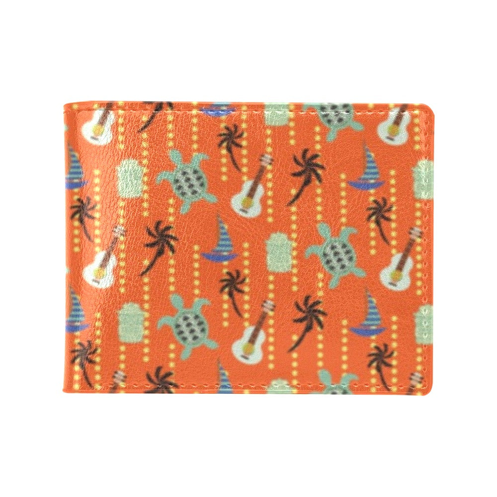 Ukulele Print Design LKS402 Men's ID Card Wallet