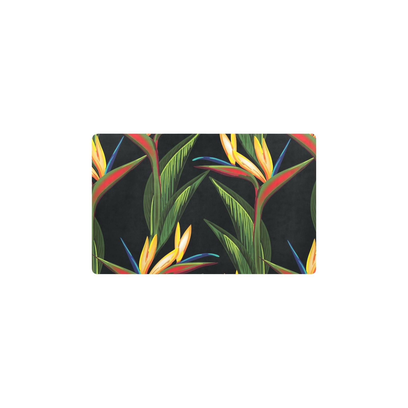 Bird Of Paradise Pattern Print Design BOP012 Kitchen Mat