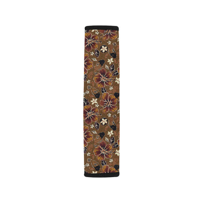Hawaiian Themed Pattern Print Design H01 Car Seat Belt Cover