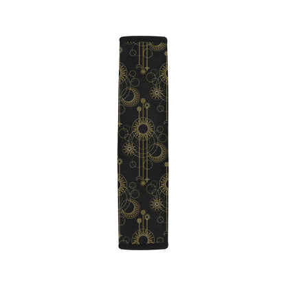 Moon Boho Style Pattern Print Design 01 Car Seat Belt Cover
