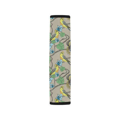Parakeet Pattern Print Design A02 Car Seat Belt Cover