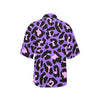 Cheetah Purple Neon Print Pattern Women's Hawaiian Shirt