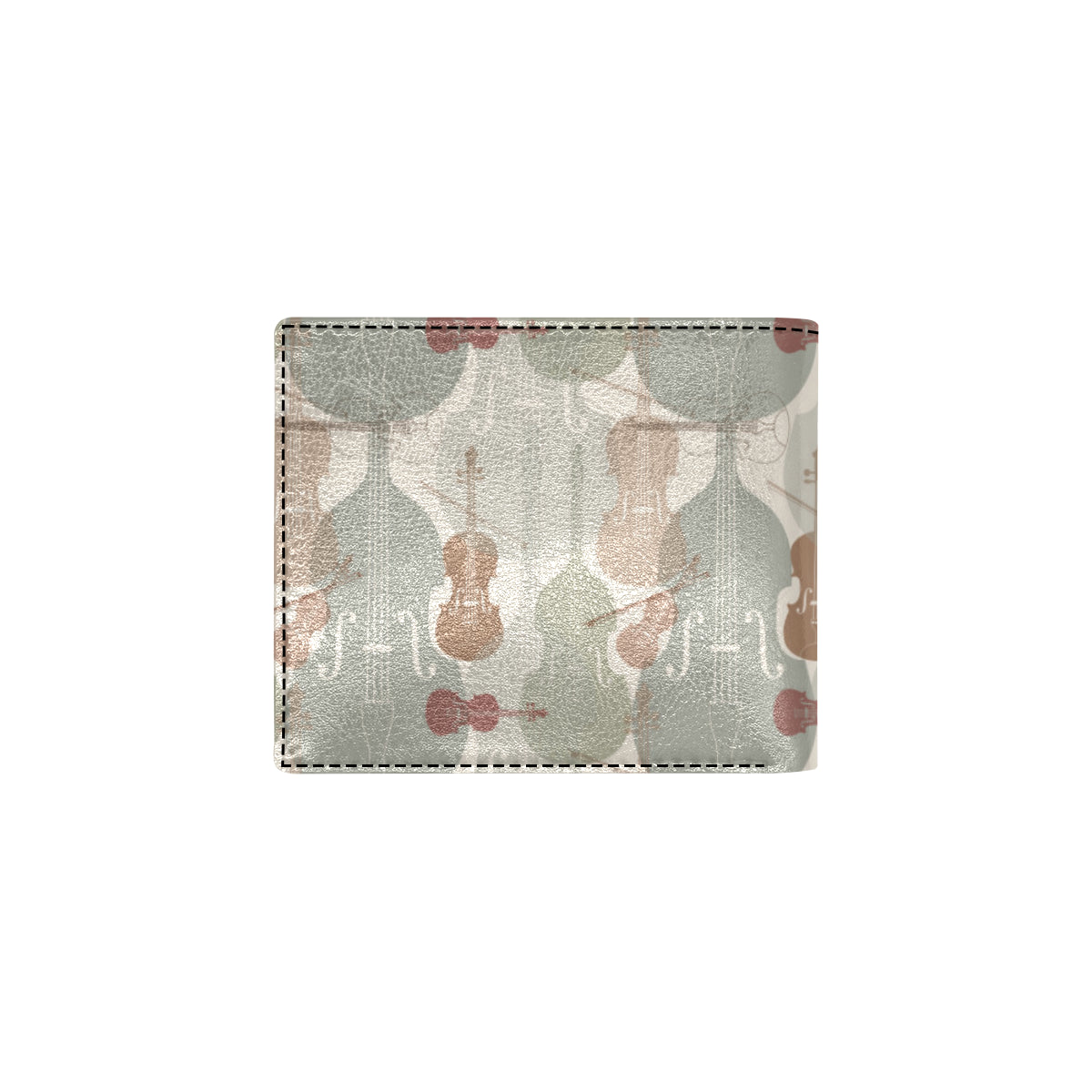Violin Pattern Print Design 01 Men's ID Card Wallet
