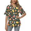 Agricultural Farm Print Design 02 Women's Hawaiian Shirt