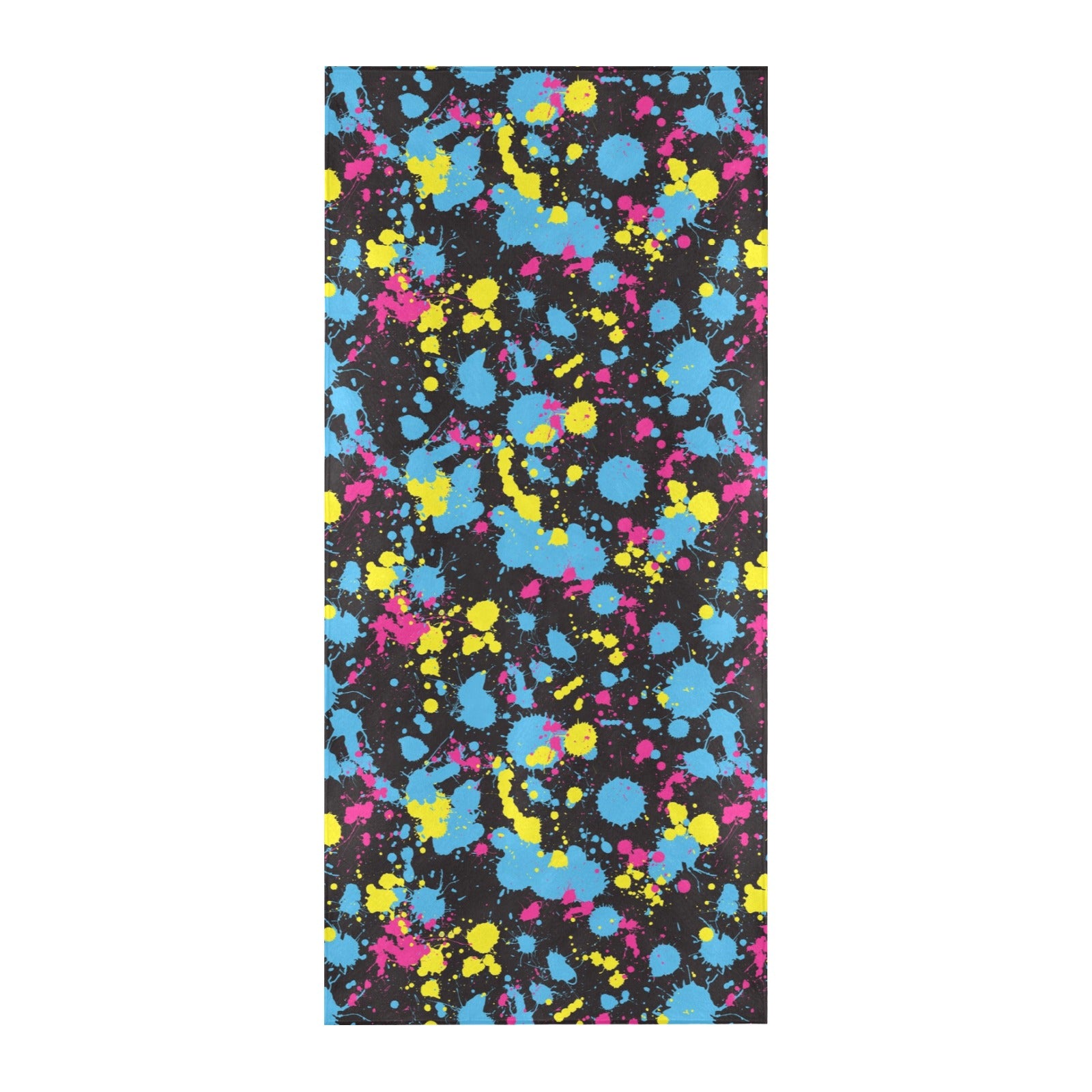 Splatter Colorful Print Design LKS301 Beach Towel 32" x 71"