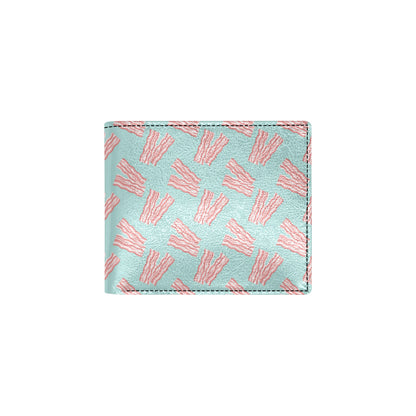 Bacon Pattern Print Design 04 Men's ID Card Wallet