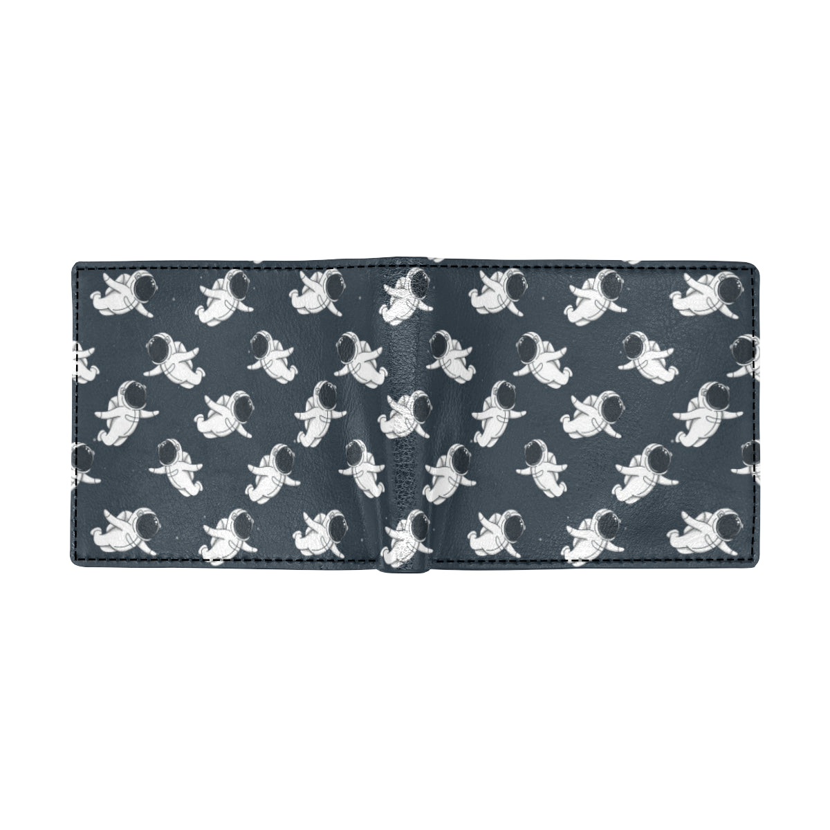 Astronaut Pattern Print Design 02 Men's ID Card Wallet