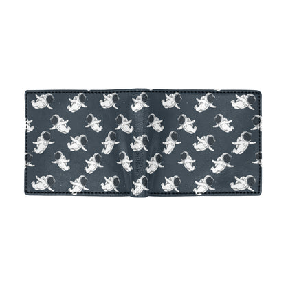 Astronaut Pattern Print Design 02 Men's ID Card Wallet