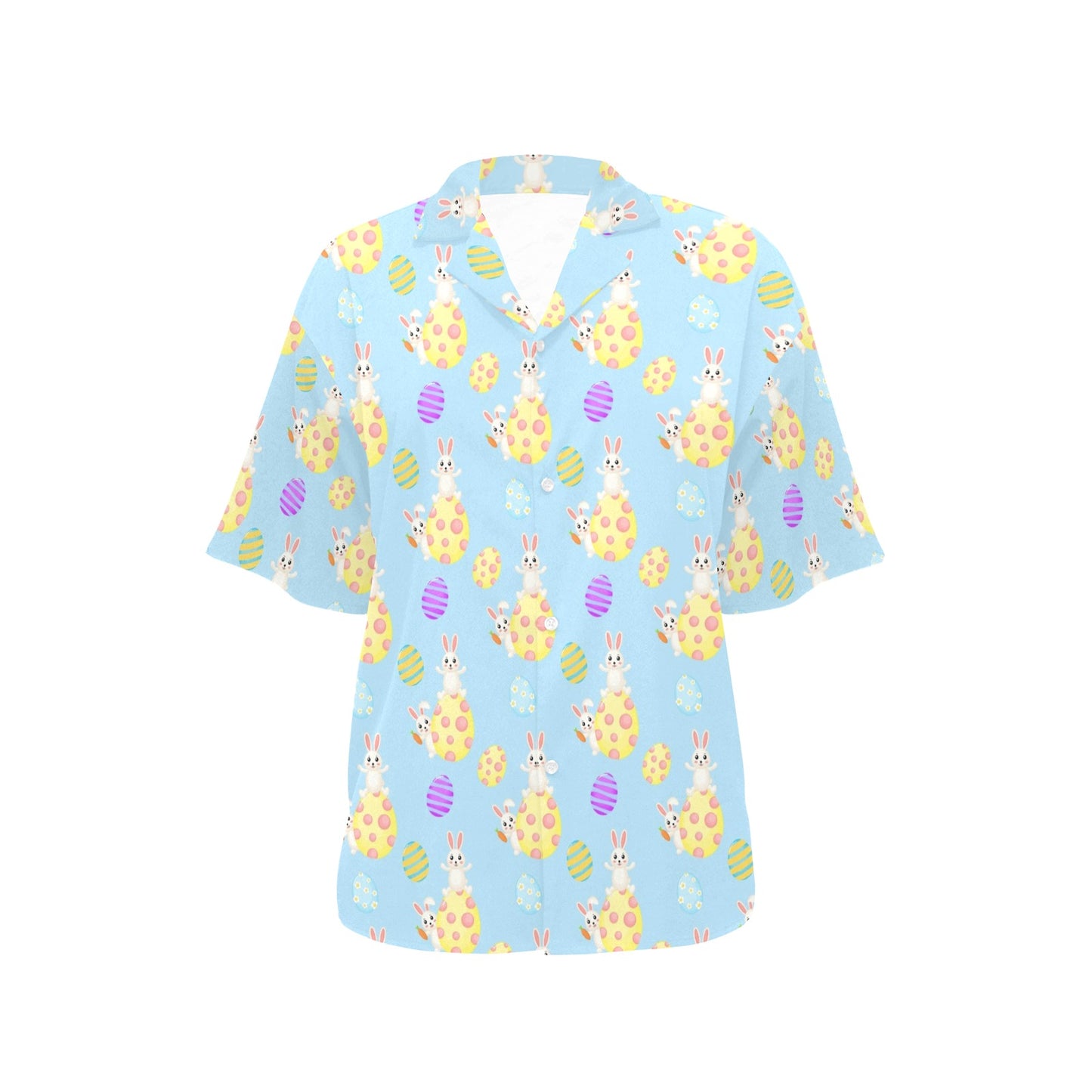 Easter Eggs Pattern Print Design RB015 Women's Hawaiian Shirt