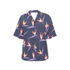 Bird Of Paradise Pattern Print Design BOP015 Women's Hawaiian Shirt