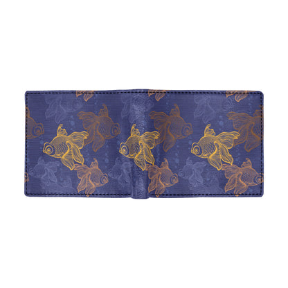 Goldfish Pattern Print Design 01 Men's ID Card Wallet