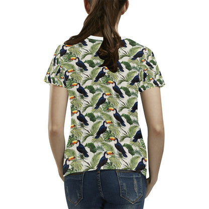 Toucan Print Design LKS308 Women's  T-shirt