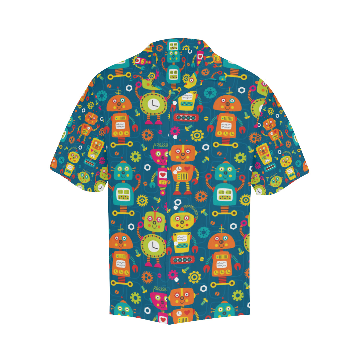 Robot Pattern Print Design A04 Men's Hawaiian Shirt
