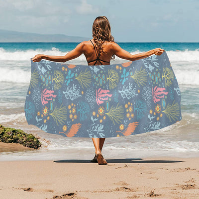 Seaweed Print Design LKS304 Beach Towel 32" x 71"