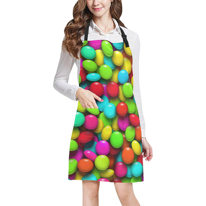 Candy Pattern Print Design CA03 Apron with Pocket