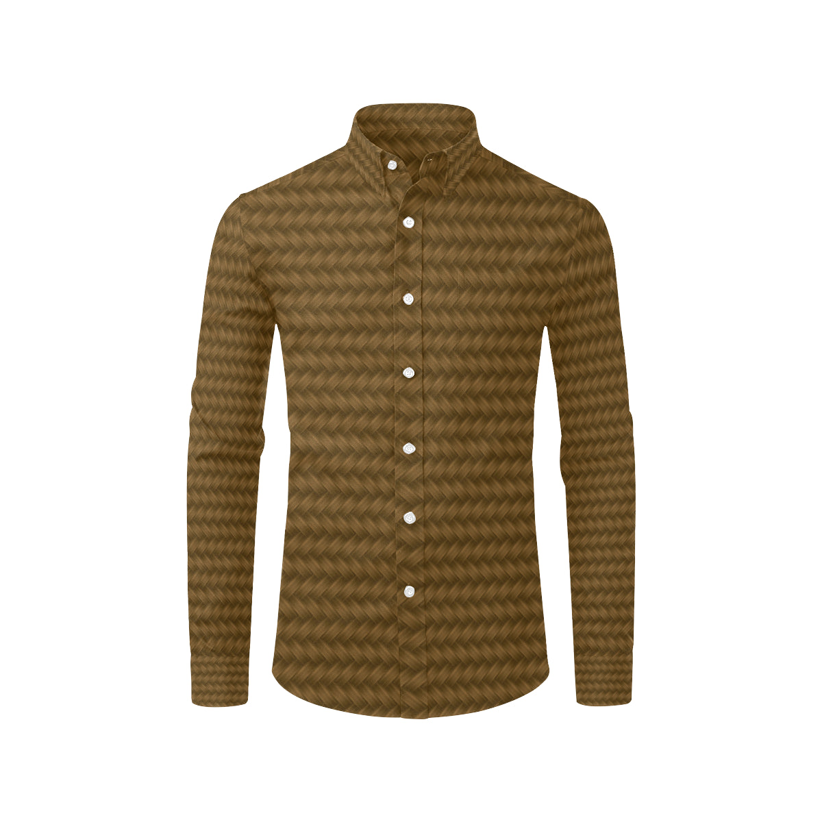 Cable Knit Pattern Print Design 02 Men's Long Sleeve Shirt