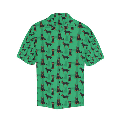 Beauceron Pattern Print Design 01 Men's Hawaiian Shirt