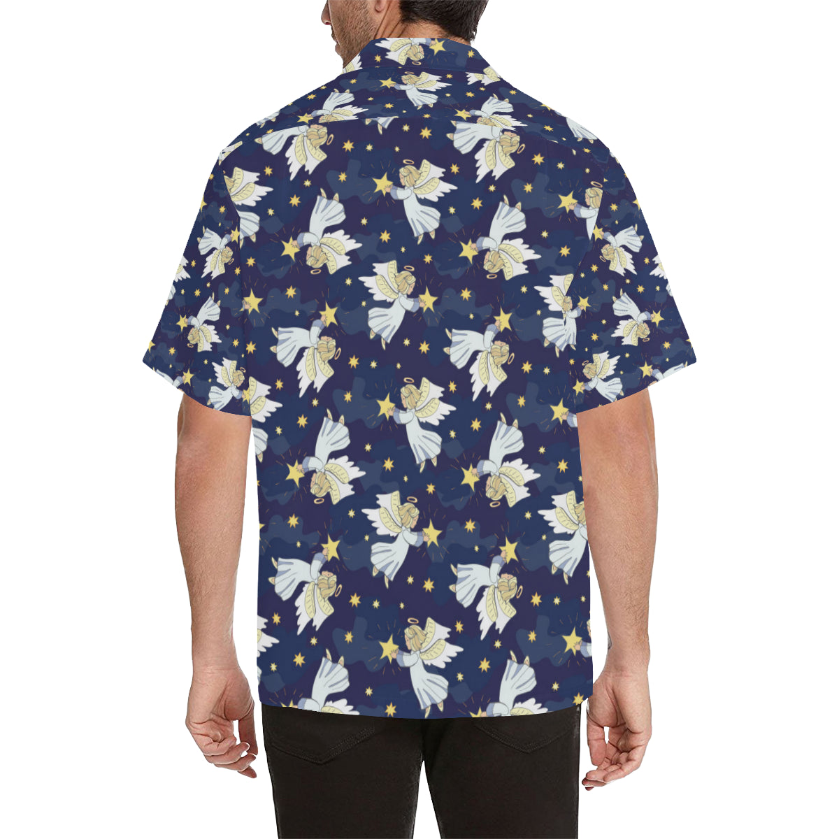 Angel Pattern Print Design 06 Men's Hawaiian Shirt