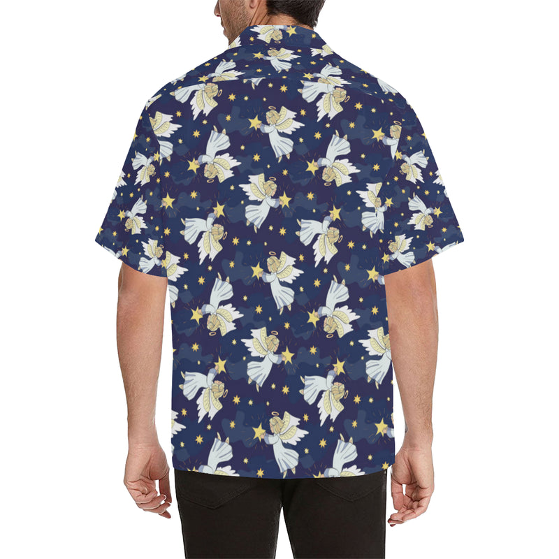 Angel Pattern Print Design 06 Men's Hawaiian Shirt