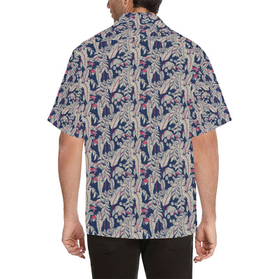 Bird Of Paradise Pattern Print Design 03 Men's Hawaiian Shirt
