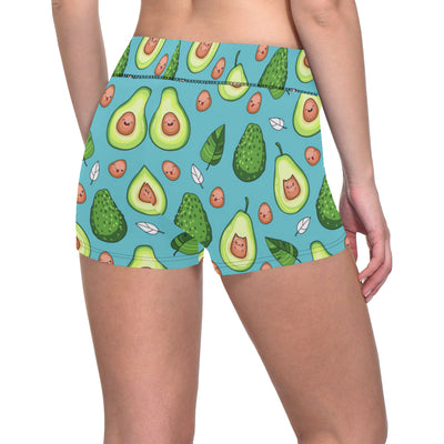 Avocado Pattern Print Design AC05 Yoga Shorts