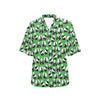 Panda Bear Pattern Themed Print Women's Hawaiian Shirt