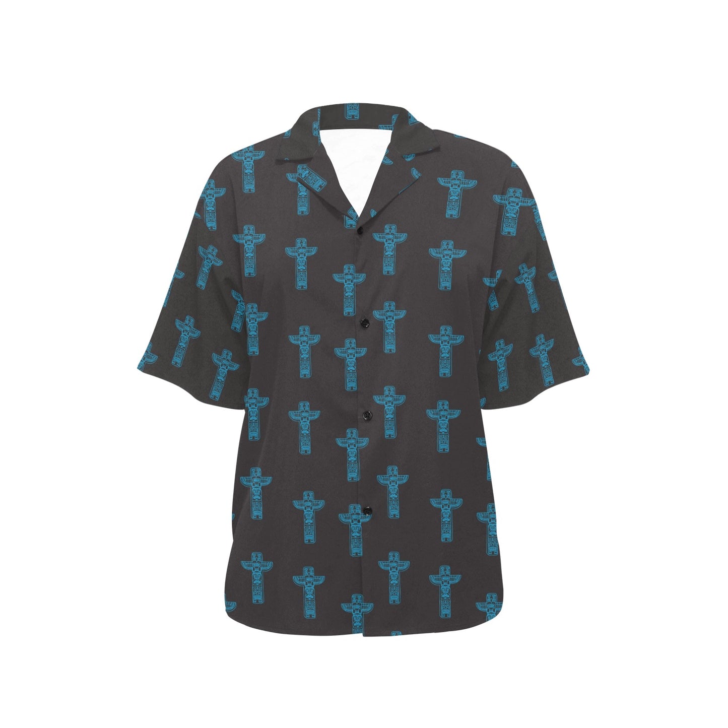Totem Print Design LKS304 Women's Hawaiian Shirt