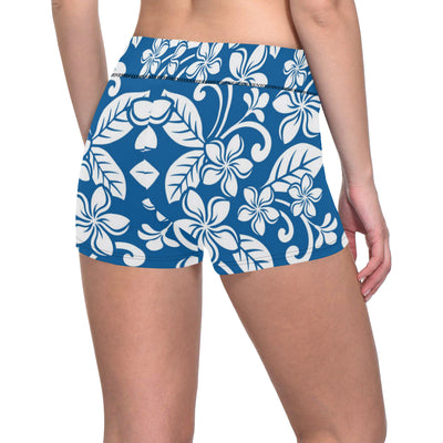 Plumeria Pattern Print Design PM013 Yoga Shorts