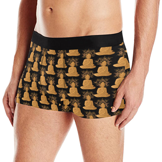 Buddha Pattern Print Design 01 Men's Boxer Briefs