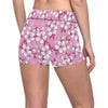 Cherry Blossom Pattern Print Design CB02 Yoga Shorts