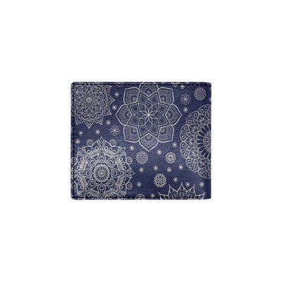 Mandala Pattern Print Design 02 Men's ID Card Wallet