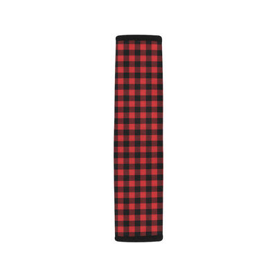 Red Black Buffalo Tartan Plaid Pattern Car Seat Belt Cover