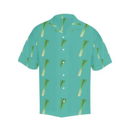 Leek Pattern Print Design 01 Men's Hawaiian Shirt