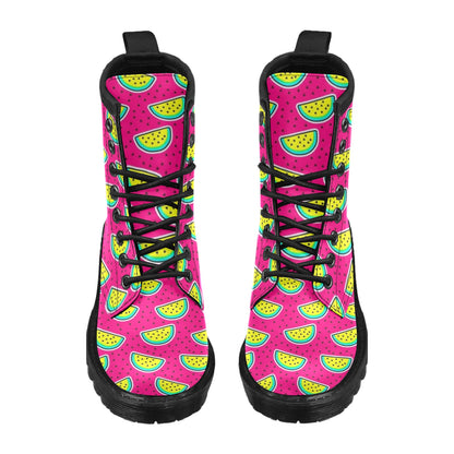 Watermelon Pattern Print Design WM04 Women's Boots