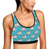 Cow Cute Print Pattern Sports Bra