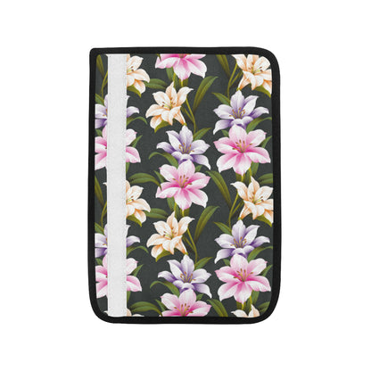 Lily Pattern Print Design LY01 Car Seat Belt Cover