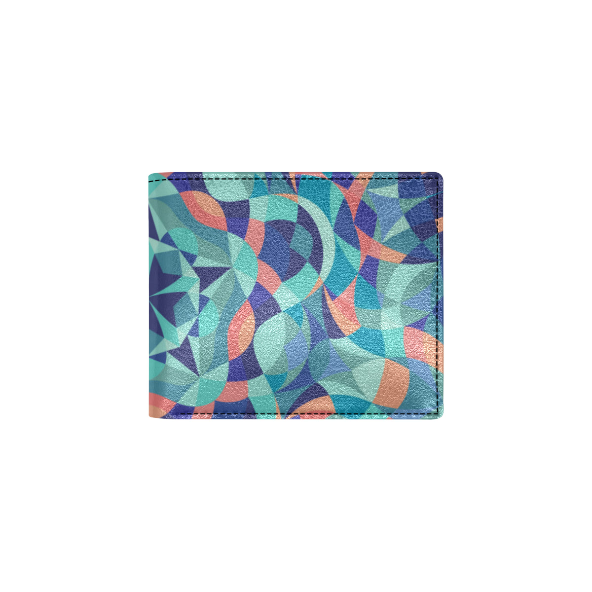 Kaleidoscope Pattern Print Design 03 Men's ID Card Wallet