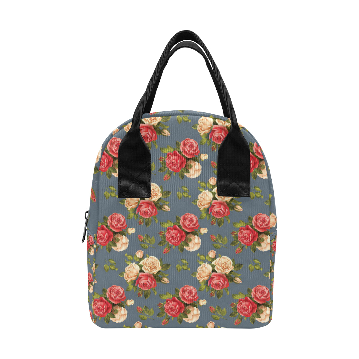 Rose Pattern Print Design RO017 Insulated Lunch Bag