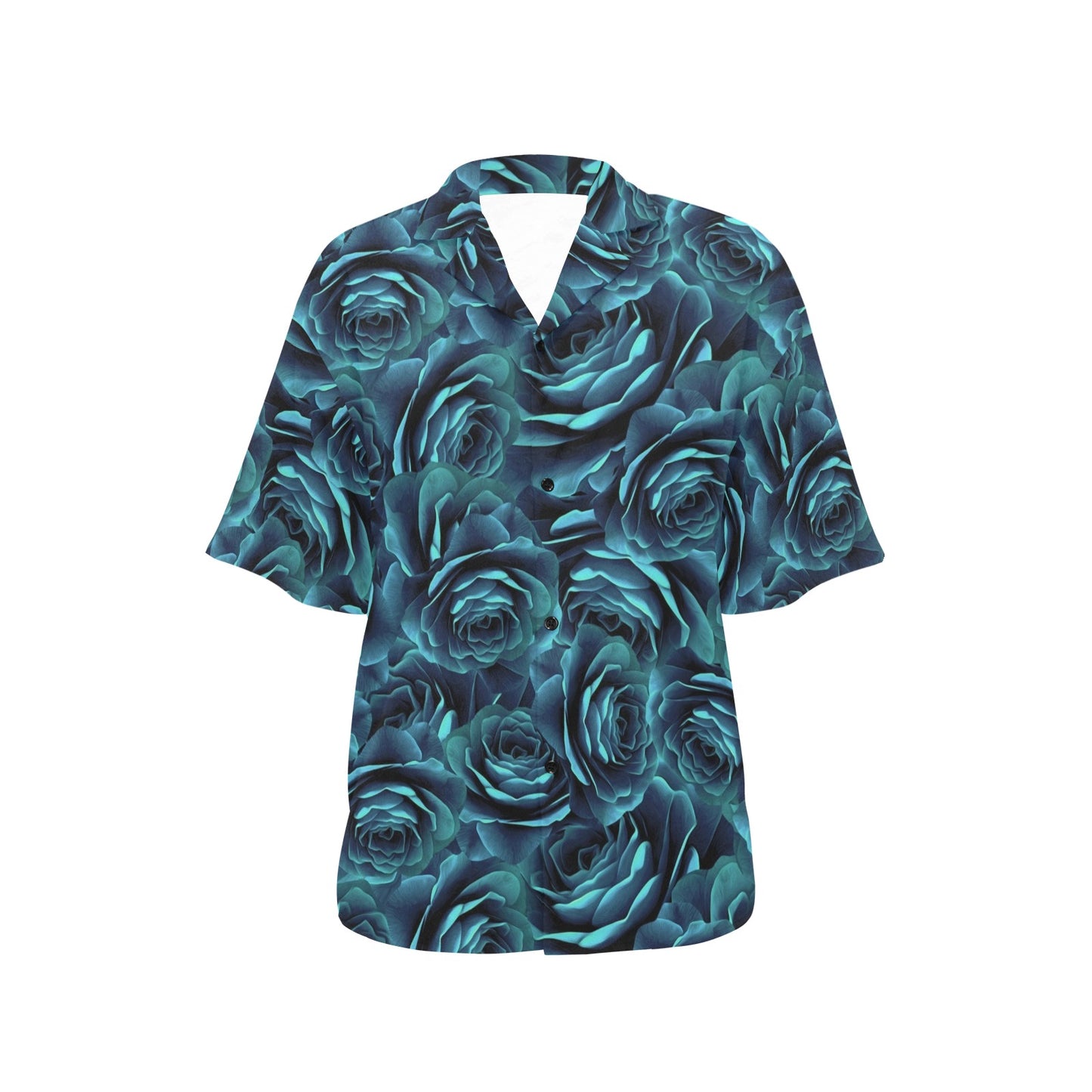 Camellia Pattern Print Design CM04 Women's Hawaiian Shirt
