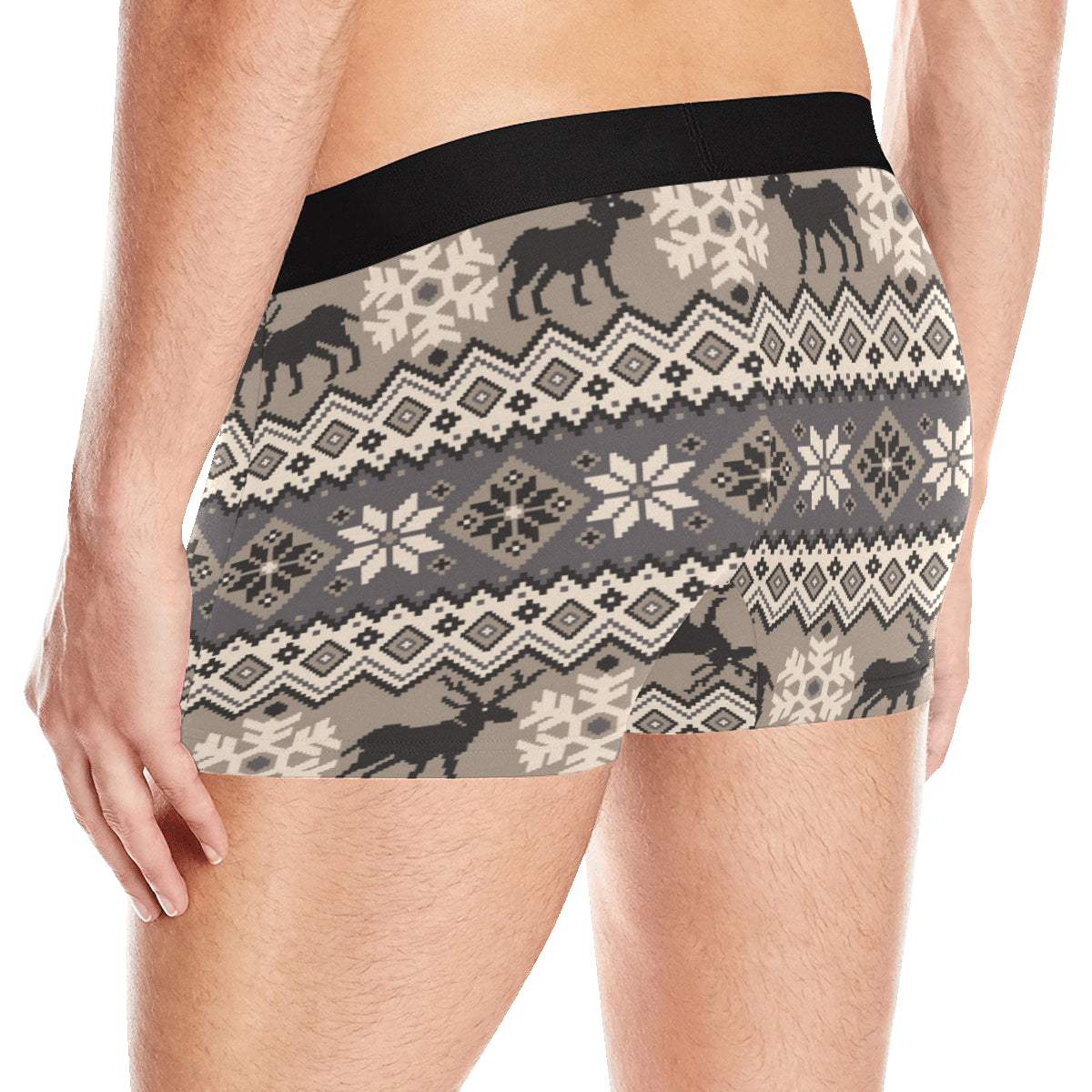 Nordic Pattern Print Design A01 Men's Boxer Briefs
